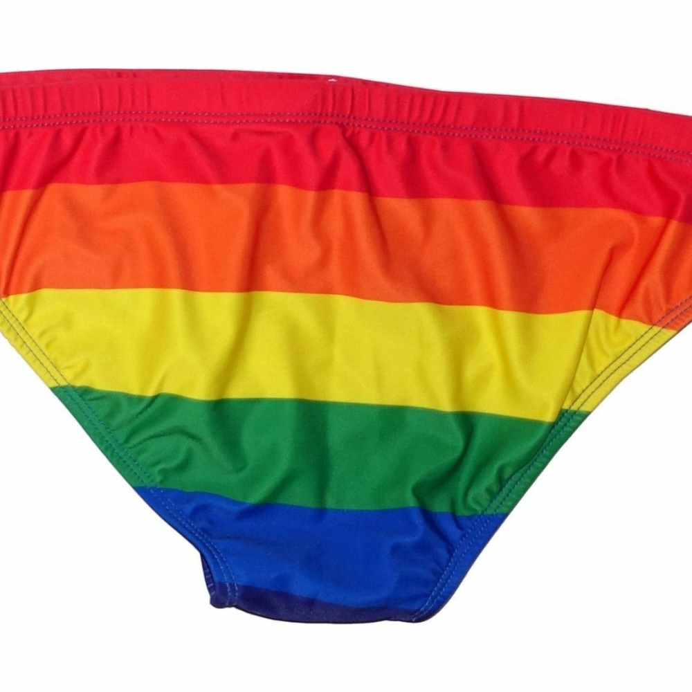 Splish Men's Rainbow Colors Swimsuit Bikini - US38 - Picture 2 of 4